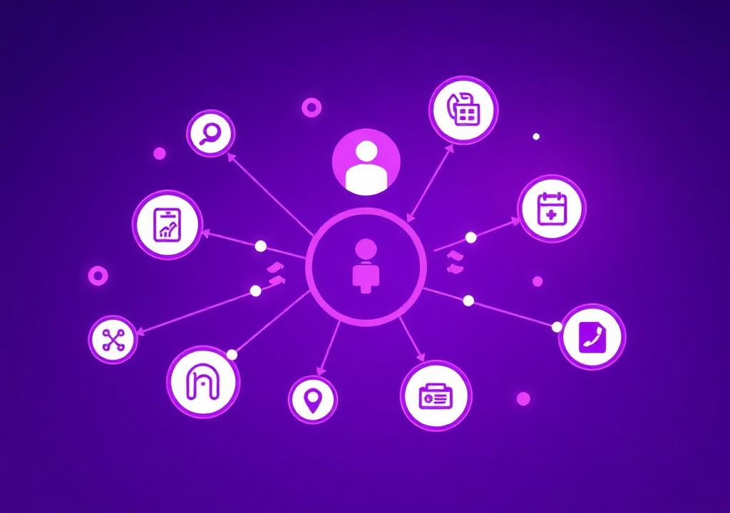 Growth Department for Healthcare Practices showing patient acquisition, patient reactivation, AI receptionist coverage, and appointment booking